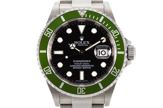 2006 Rolex Green Submariner 16610V