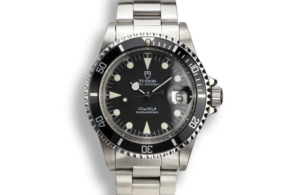 1984 Tudor Oyster Date Submariner 76100 Black Dial with Lollipop hand