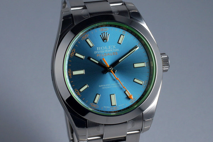 2016 Rolex Milgauss 116400GV with Box and Papers MINT