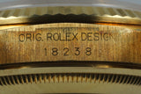 1990 Rolex YG Day-Date 18238 with Cream Pyramid Dial