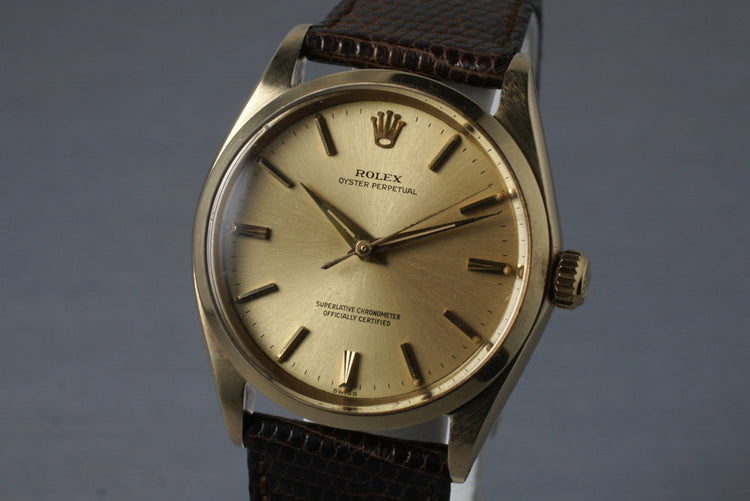 1963 Rolex 14K Oyster Perpetual 1002