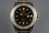 1985 Rolex GMT Two Tone 16753 with Root Beer Dial