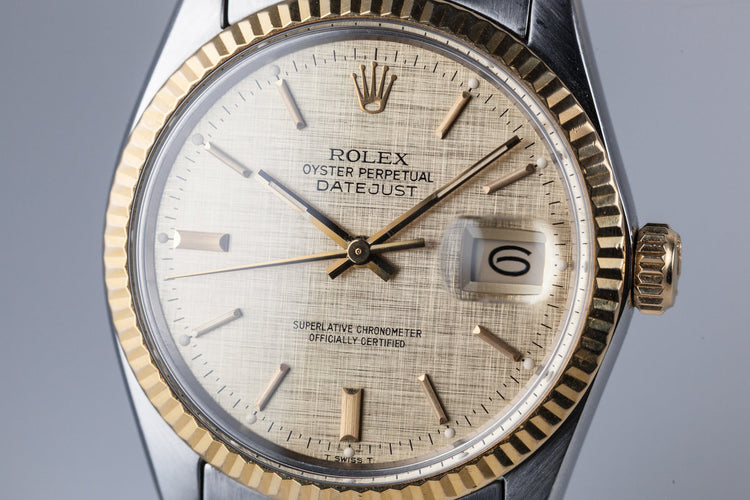 1984 Rolex DateJust 16013 with Gold Linen Dial