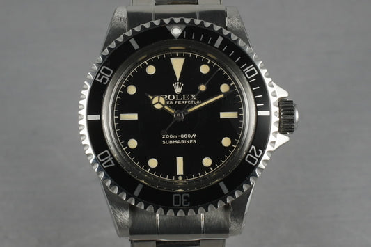 1963 Rolex Submariner 5512 PCG with Glossy Chapter Ring Dial