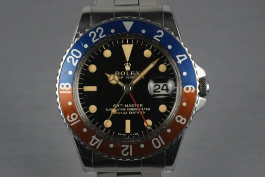 1963 Rolex GMT 1675 PCG Gilt