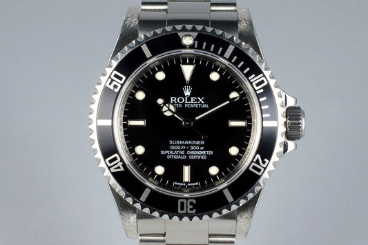 2011 Rolex Submariner 14060M 4 Line Dial with Box and Papers