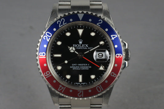 2005 Rolex GMT 16710 Stick Dial with Box and Papers