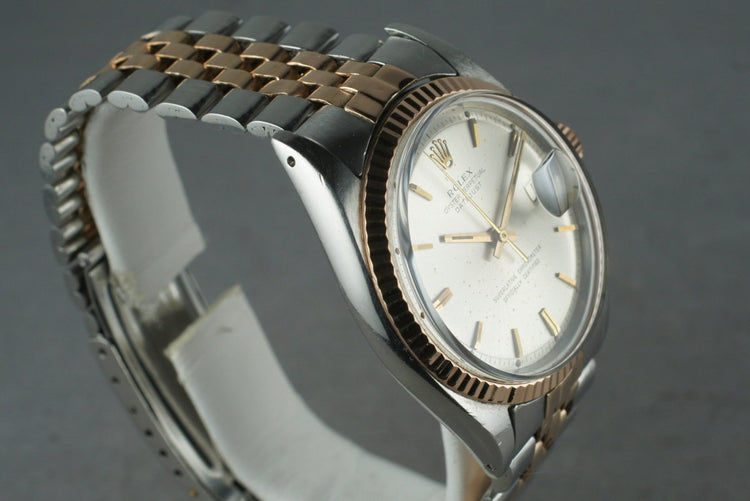 1966 Rolex DateJust 1601 Rose Gold and Stainless Steel
