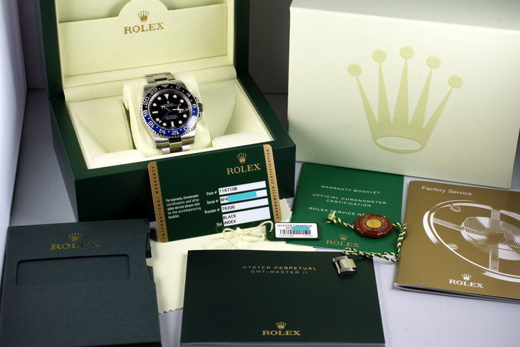 2014 Rolex GMT II 116710B with Box and Papers