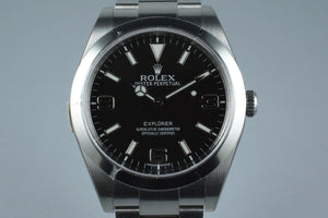 2010 Rolex Explorer 214270 with Box and Papers MINT with Stickers