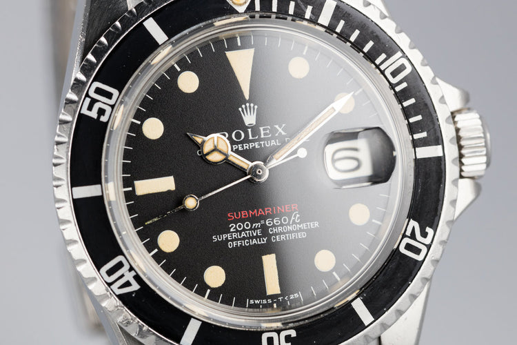 1969 Rolex Red Submariner 1680 with MK I Long F Meters First Dial