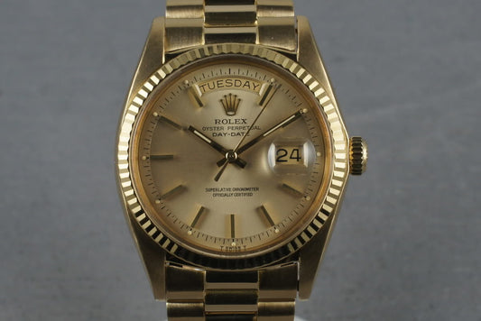 1970 Rolex Vintage 18K YG President 1803