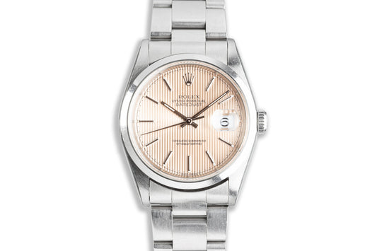 1996 Unpolished Rolex DateJust 16200 with Tapestry Dial