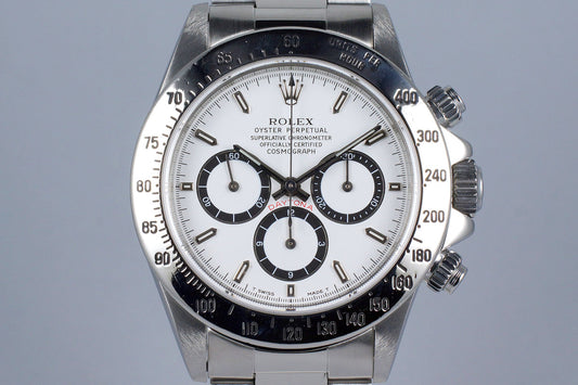 1995 Rolex Zenith Daytona 16520 White 'Inverted 6' Dial