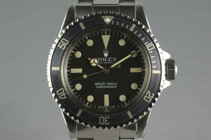 Rolex Submariner 5513 Mark 1 Maxi with Box and Papers
