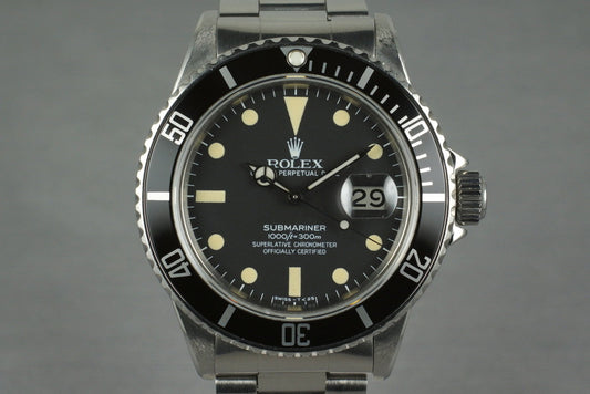 1981 Rolex Submariner 16800 with Box and Papers