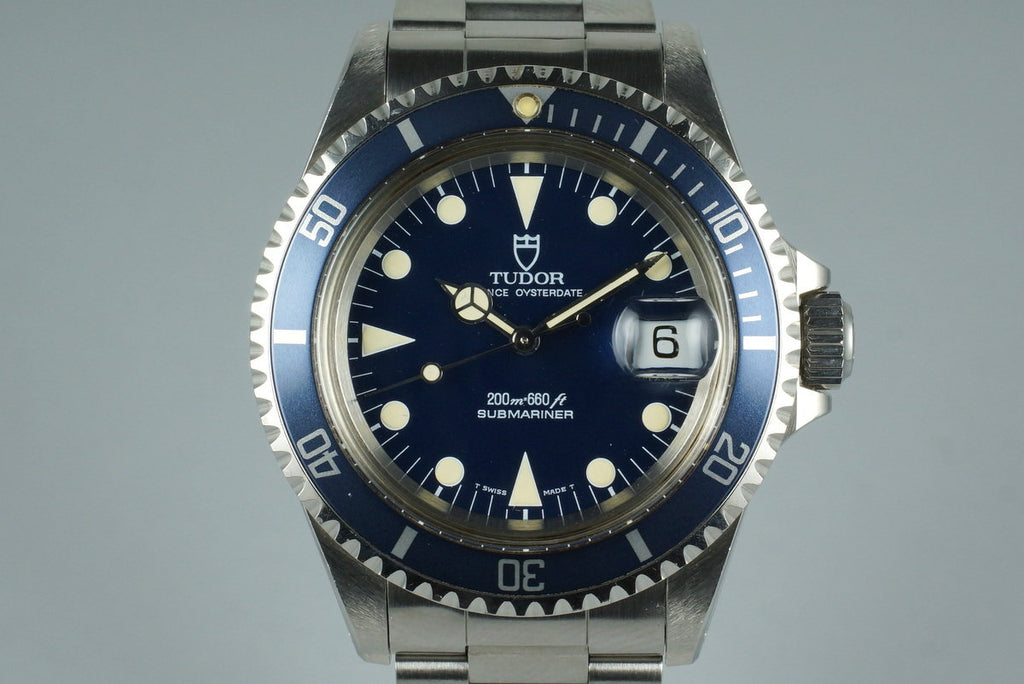1994 Tudor Blue Submariner 79090 with Papers