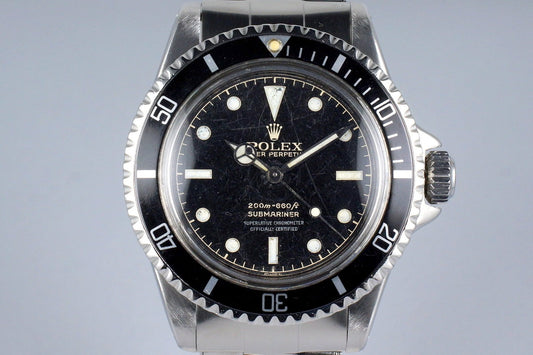 1962 Rolex Submariner 5512 PCG with Gilt Glossy Chapter Ring Dial