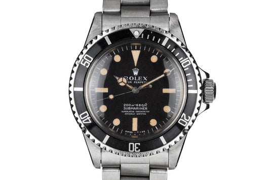 1967 Rolex Submariner 5512 Meters First Dial with Letter from Rolex USA President
