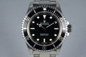 2000 Rolex Submariner 14060 with Box and Papers