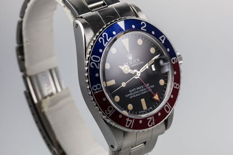 1972 Rolex GMT-Master 1675 All Red GMT Hand