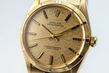 1971 Rolex Yellow Gold Oyster Perpetual 1005 Gold Mosaic Dial