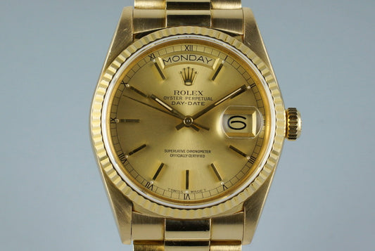 1987 YG Day-Date 18038 with Box and Papers