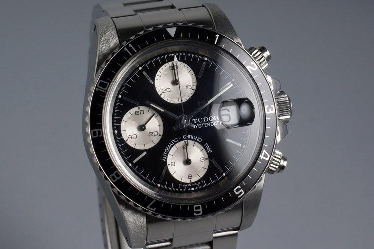 1995 Tudor Chronograph Big Block 79170 Black Dial with Box and Papers