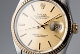 1985 Rolex Two-Tone DateJust 16013 with Box and Papers