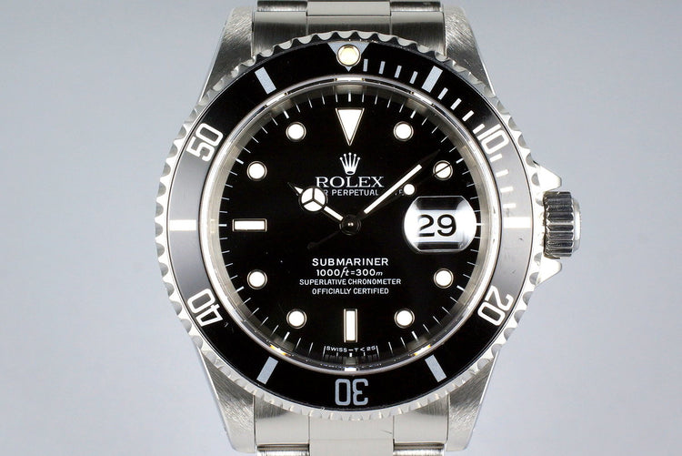 1995 Rolex Submariner 16610 with Box and Papers