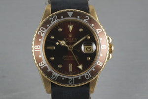 GMT 18K with Root Beer Nipple Dial  16758