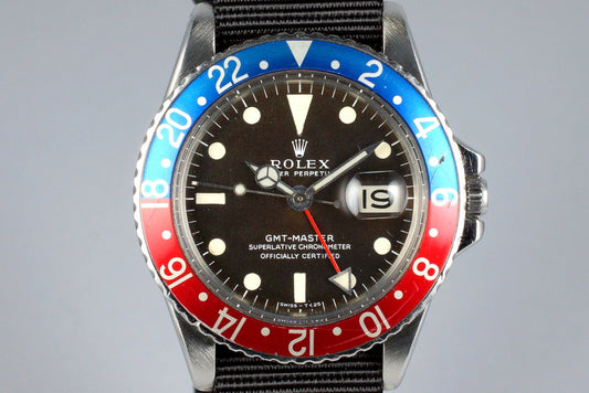 1968 Rolex GMT 1675 Brown Mark I Dial