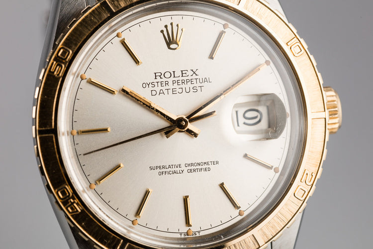 1979 Rolex Two-Tone DateJust Thunderbird 16253 Silver Dial
