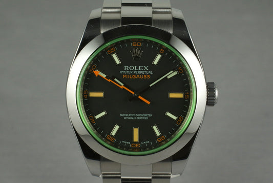 2009 Rolex Milgauss Green 116400V