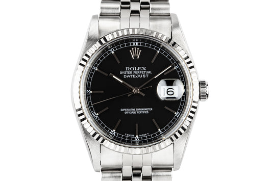 1997 Rolex DateJust 16234 Black Dial