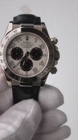 2008 Rolex WG Daytona 116519 "Panda" Dial with RSC Service Card and Pouch