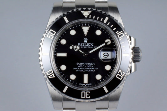2012 Rolex Ceramic Submariner 116610 with Box and Papers