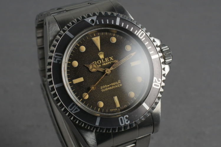 1965 Rolex Submariner 5513 with Ultra Gilt Tropical Brown Dial
