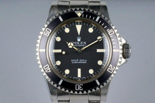 1977 Rolex Submariner 5513 ‘Pre-Comex’ Dial UNPOLISHED
