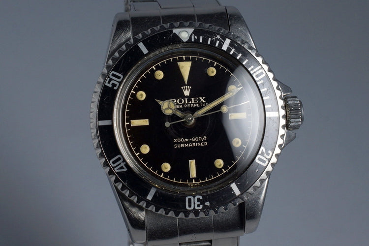 1960’s Rolex Submariner 5512 PCG Gilt Chapter Ring Dial