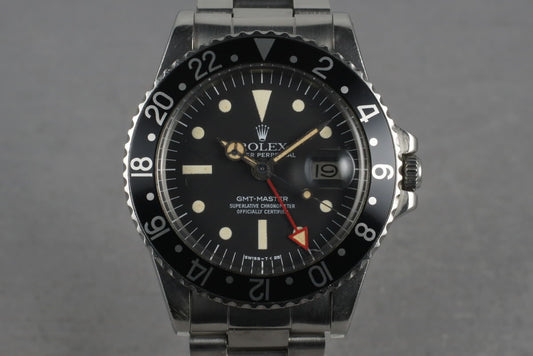 1978 Rolex GMT 1675 “Radial Dial” with All Red 24 Hour Hand