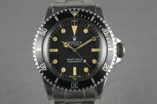 1967 Rolex Submariner 5513 with Box and Papers