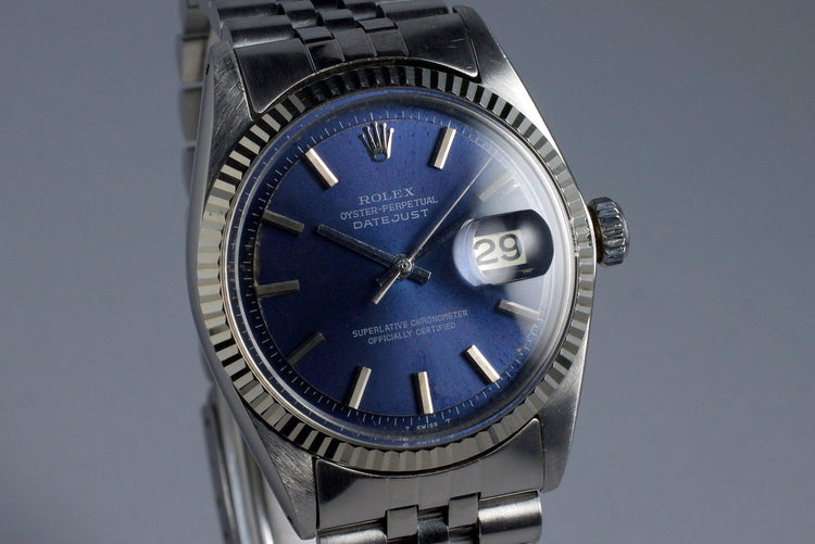 1978 Rolex DateJust 1601 Blue Dial