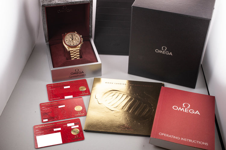 2019 Omega 50th Anniversary 18K "Moonshine Gold" Speedmaster Professional 310.60.42.50.99.001 with Box and Papers