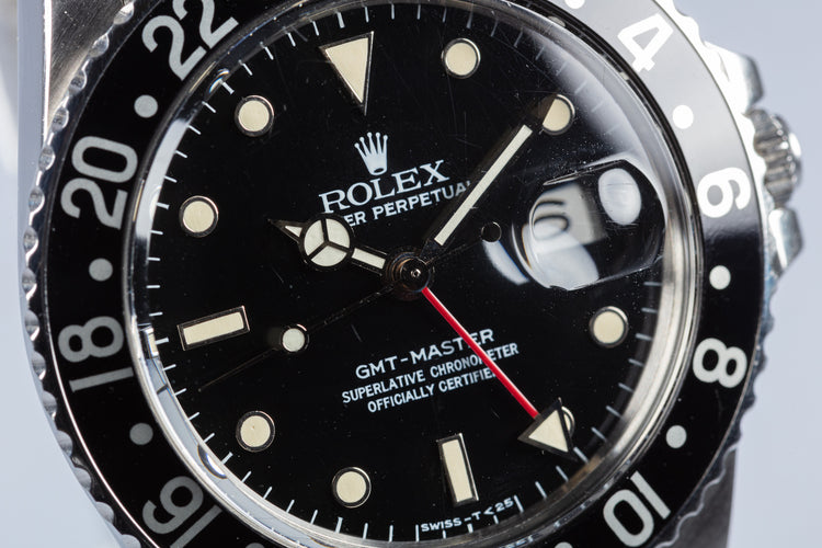 1985 Rolex GMT-Master 16750 Spider Dial