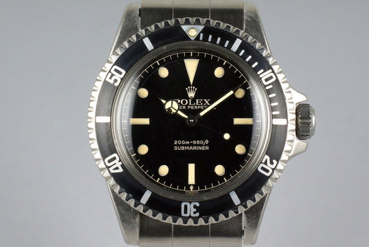 1963 Rolex Submariner 5512 PCG with Gilt Glossy Chapter Ring Dial