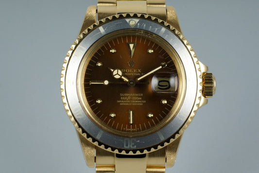 1978 YG Rolex Submariner 1680 Tropical Dial