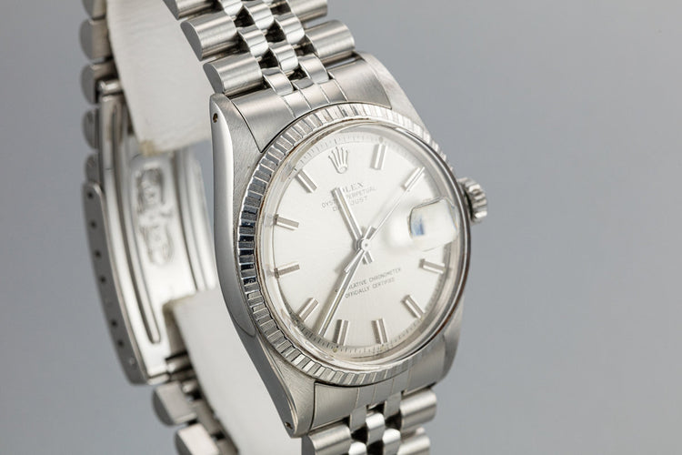 1969 Rolex DateJust 1603 with Silver "Wide Boy" Dial
