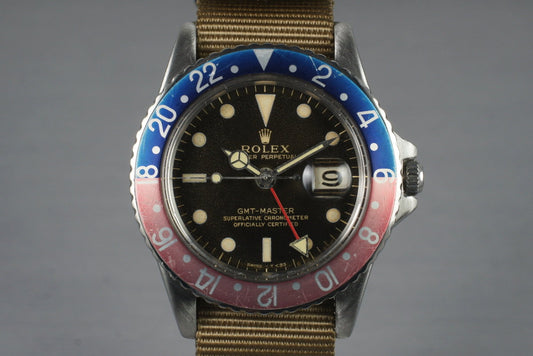 1965 Rolex GMT 1675 Glossy Gilt Dial