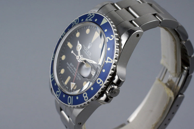 1978 Rolex GMT 1675 with Blueberry Insert